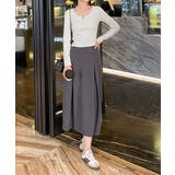 ボタンデザインリブカットソー 薄手 インナートップス【SHOPLIST限定 | SEU | 詳細画像31 