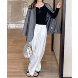 ボタンデザインリブカットソー 薄手 インナートップス【SHOPLIST限定 | SEU | 詳細画像20 