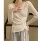 サイドドロストリブニットトップス【SHOPLIST限定 新作 春 秋 冬】 | SEU | 詳細画像6 