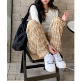 チェック柄の裏ボア起毛パンツ【SHOPLIST限定 新作 春 秋 冬】 | SEU | 詳細画像19 