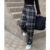 チェック柄の裏ボア起毛パンツ【SHOPLIST限定 新作 春 秋 冬】 | SEU | 詳細画像11 