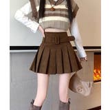 ベルト付きプリーツミニスカート【SHOPLIST限定 新作 春 夏 秋 冬】 | SEU | 詳細画像16
