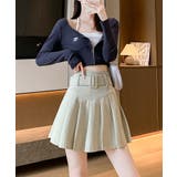 ベルト付きプリーツミニスカート【SHOPLIST限定 新作 春 夏 秋 冬】 | SEU | 詳細画像5