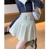 ベルト付きプリーツミニスカート【SHOPLIST限定 新作 春 夏 秋 冬】 | SEU | 詳細画像4