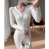 リブニットタイトワンピース【SHOPLIST限定 新作 春 秋 冬】 | SEU | 詳細画像9 