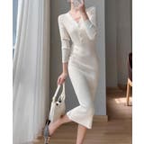 リブニットタイトワンピース【SHOPLIST限定 新作 春 秋 冬】 | SEU | 詳細画像6 