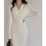 リブニットタイトワンピース【SHOPLIST限定 新作 春 秋 冬】 | SEU | 詳細画像10 