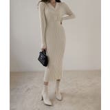 リブニットタイトワンピース【SHOPLIST限定 新作 春 秋 冬】 | SEU | 詳細画像15 