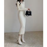 リブニットタイトワンピース【SHOPLIST限定 新作 春 秋 冬】 | SEU | 詳細画像17 