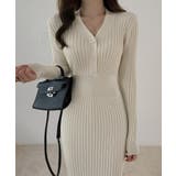リブニットタイトワンピース【SHOPLIST限定 新作 春 秋 冬】 | SEU | 詳細画像11 