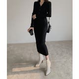 リブニットタイトワンピース【SHOPLIST限定 新作 春 秋 冬】 | SEU | 詳細画像28 