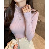 ハイネックニットトップスフリルニットソー【SHOPLIST限定 新作 春 | SEU | 詳細画像18 