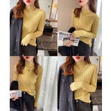 12色選べるシンプルリブニットトップス | SEU | 詳細画像31