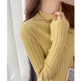 12色選べるシンプルリブニットトップス | SEU | 詳細画像26