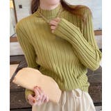 12色選べるシンプルリブニットトップス | SEU | 詳細画像32