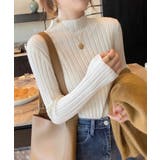 12色選べるシンプルリブニットトップス | SEU | 詳細画像10