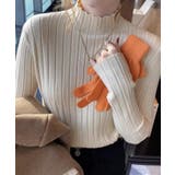 12色選べるシンプルリブニットトップス | SEU | 詳細画像11