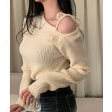 ショルダーリボンニット オフショルダー ニットトップス | SEU | 詳細画像6