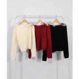 ショルダーリボンニット オフショルダー ニットトップス | SEU | 詳細画像28