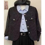 ツイードノーカラージャケット【SHOPLIST限定 新作 春 秋 冬】 | SEU | 詳細画像17 