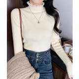 フリル襟ハイネックニットトップス【SHOPLIST限定 新作 春 秋 冬】 | SEU | 詳細画像25