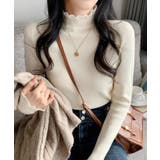 フリル襟ハイネックニットトップス【SHOPLIST限定 新作 春 秋 冬】 | SEU | 詳細画像26