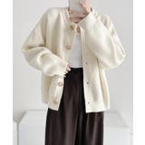 クルーネックボタンカーディガン【SHOPLIST限定 新作 春 秋 冬】 | SEU | 詳細画像3 