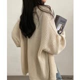 着流しVネックニットカーディガン【SHOPLIST限定 新作 春 秋 冬】 | SEU | 詳細画像14