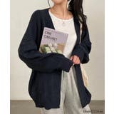 着流しVネックニットカーディガン【SHOPLIST限定 新作 春 秋 冬】 | SEU | 詳細画像3