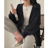 着流しVネックニットカーディガン【SHOPLIST限定 新作 春 秋 冬】 | SEU | 詳細画像9