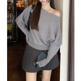 ワンショルダー2wayニットトップス【SHOPLIST限定 新作 春 秋 冬】 | SEU | 詳細画像18