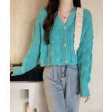 ドルマンスリーブケーブル編みニットカーディガン | SEU | 詳細画像29