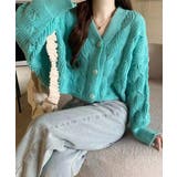 ドルマンスリーブケーブル編みニットカーディガン | SEU | 詳細画像31