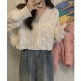 ドルマンスリーブケーブル編みニットカーディガン | SEU | 詳細画像10