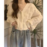 ドルマンスリーブケーブル編みニットカーディガン | SEU | 詳細画像14