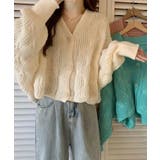 ドルマンスリーブケーブル編みニットカーディガン | SEU | 詳細画像2