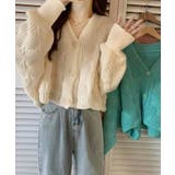 ドルマンスリーブケーブル編みニットカーディガン | SEU | 詳細画像3