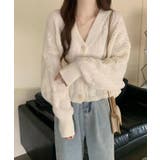 ドルマンスリーブケーブル編みニットカーディガン | SEU | 詳細画像4