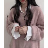 オーバーサイズVネックニットプルオーバー | SEU | 詳細画像20