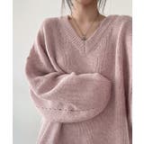 オーバーサイズVネックニットプルオーバー | SEU | 詳細画像14