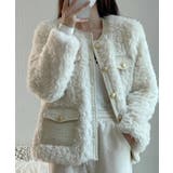 ツイード×エコファーコンビジャケット【SHOPLIST限定 新作 春 秋 冬】 | SEU | 詳細画像6 