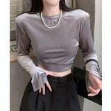 スリットスリーブベロアトップス【SHOPLIST限定 新作 春 夏 秋 冬】 | SEU | 詳細画像8 