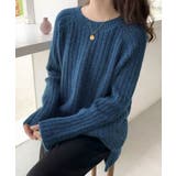 ラウンドネックリブニットセーター【SHOPLIST限定 新作 春 秋 冬】 | SEU | 詳細画像7 