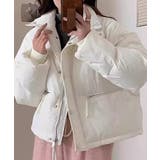 ホワイト | ショート丈中綿ブルゾン【SHOPLIST限定 新作 春 秋 冬】 | SEU