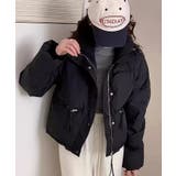 ブラック | ショート丈中綿ブルゾン【SHOPLIST限定 新作 春 秋 冬】 | SEU