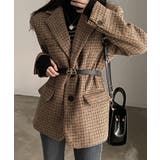 チェックオーバーテーラードジャケット【SHOPLIST限定 新作 春 秋 冬】 | SEU | 詳細画像3 