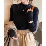 ブラック | プチハイネックニットトップス【SHOPLIST限定 新作 春 秋 冬】 | SEU