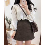 ドット柄ノーカラー七分袖ブラウス【SHOPLIST限定 新作 春 夏 秋】 | SEU | 詳細画像19