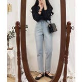 ドット柄ノーカラー七分袖ブラウス【SHOPLIST限定 新作 春 夏 秋】 | SEU | 詳細画像31