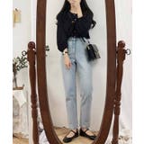 ドット柄ノーカラー七分袖ブラウス【SHOPLIST限定 新作 春 夏 秋】 | SEU | 詳細画像41